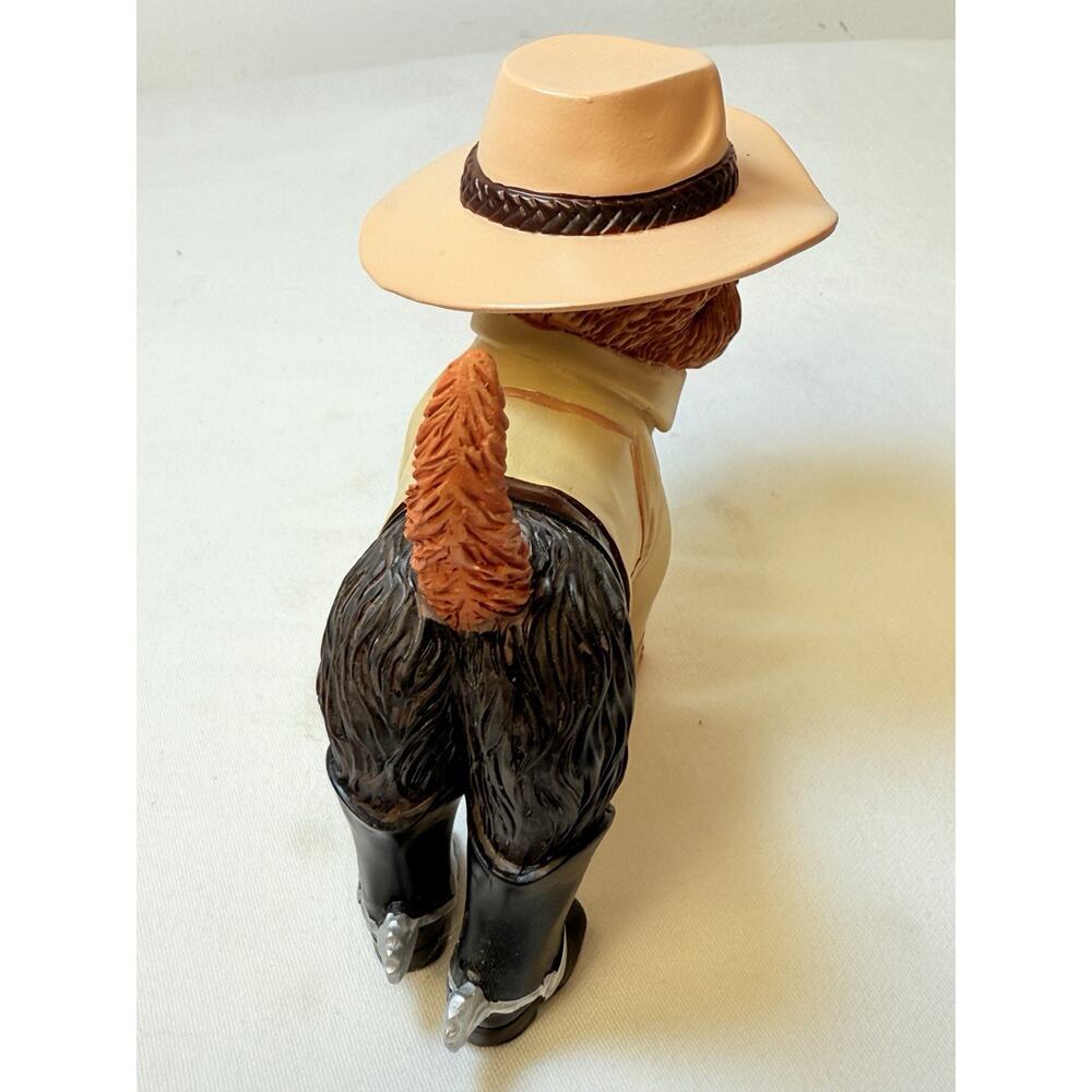 Hamilton Spurs’N Fur Yorkie Cowboy Figurine - Picture 3 of 11